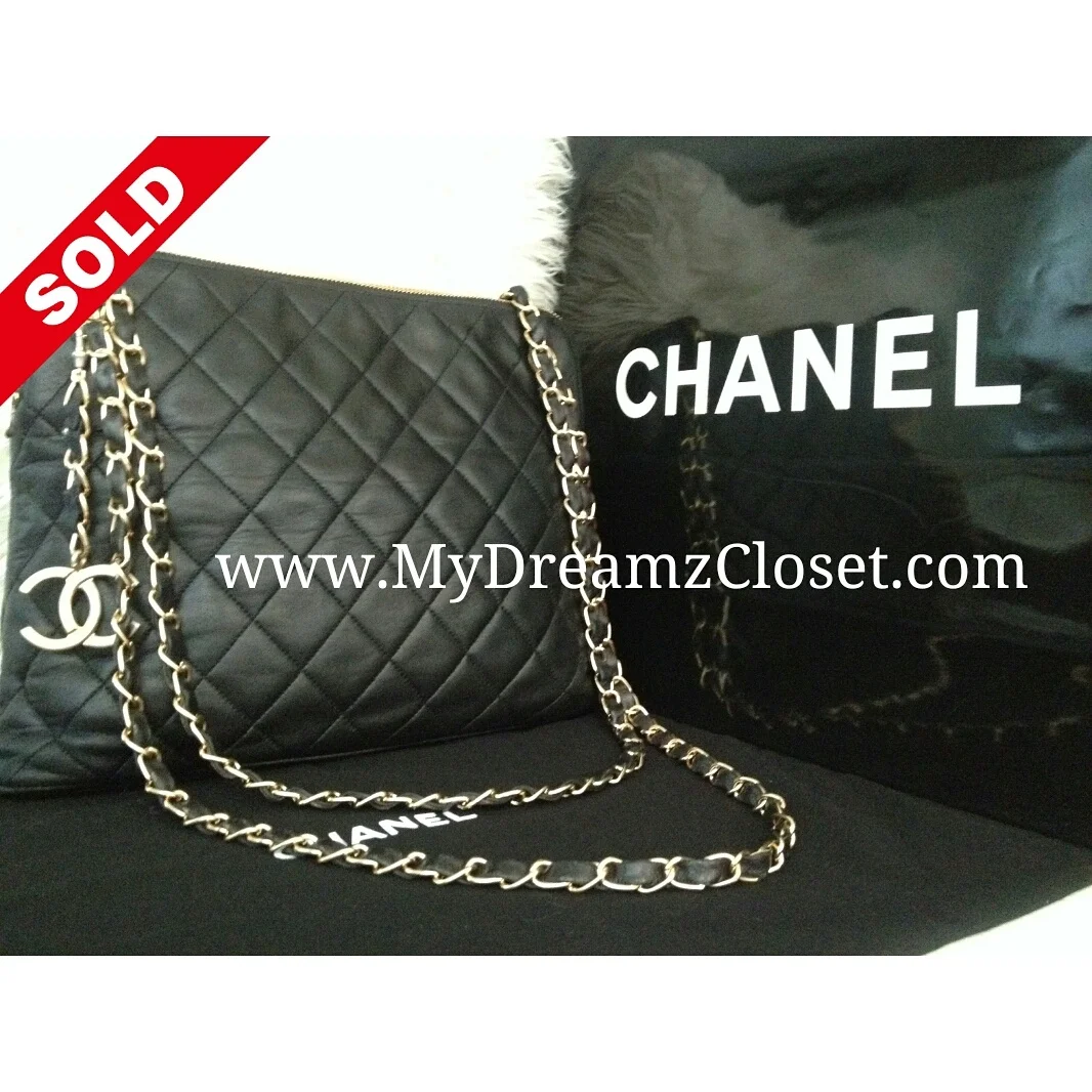 Chanel Black Lambskin Tote