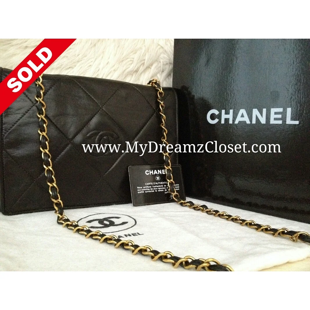 Chanel Black Lambskin Tote