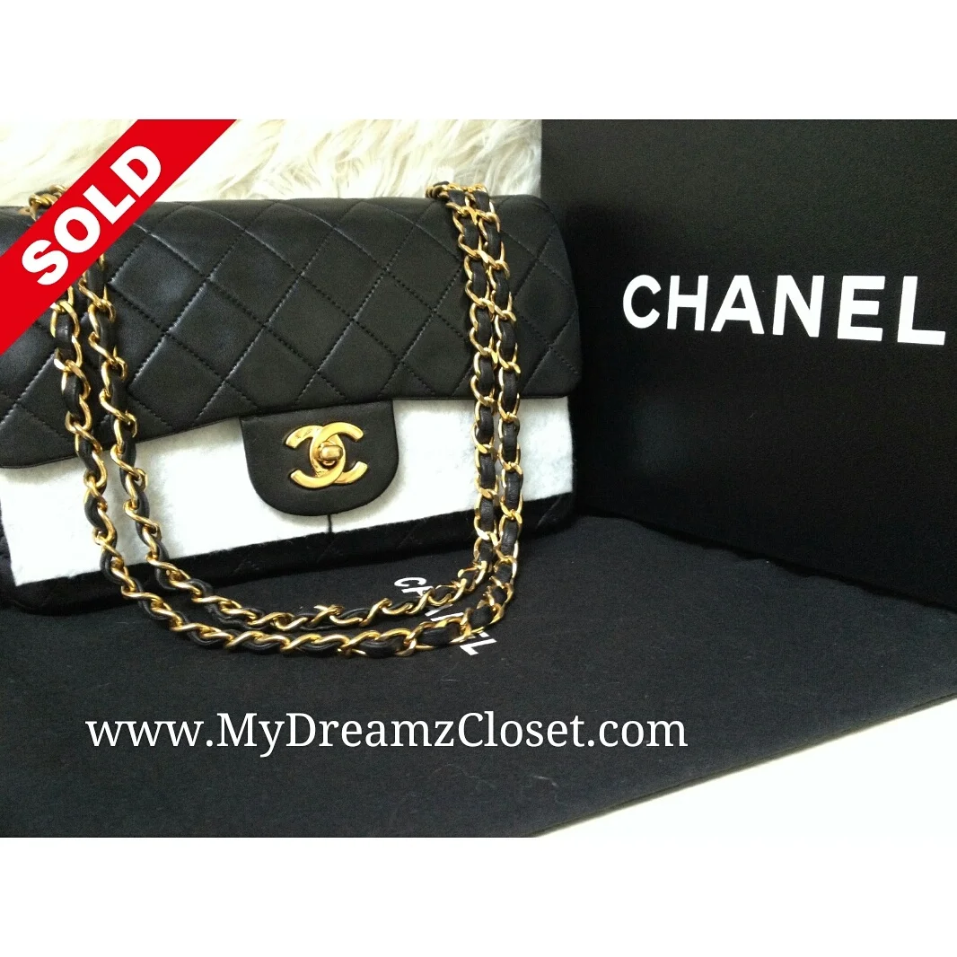 Chanel Black Lambskin Flap