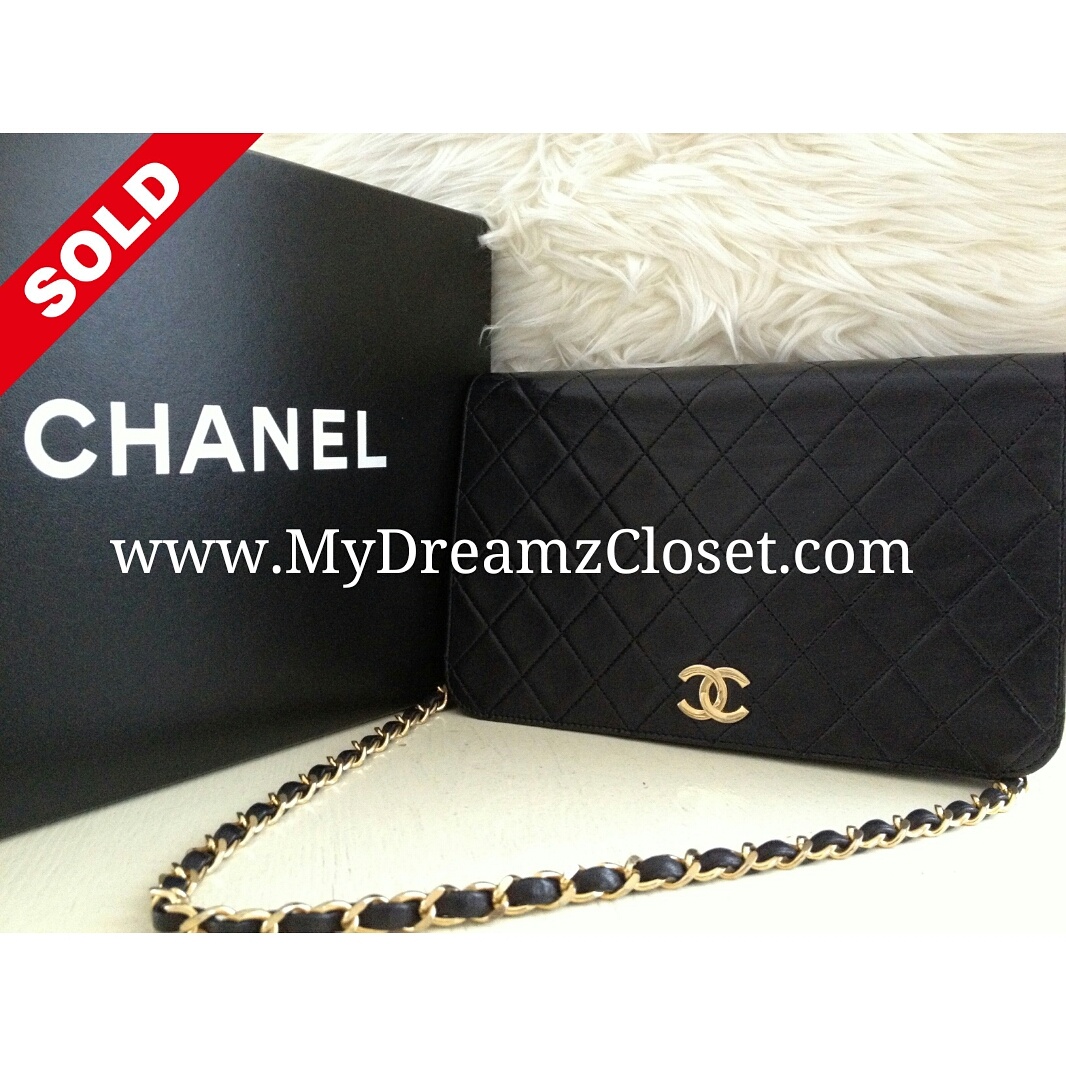 Chanel Black Lambskin Flap