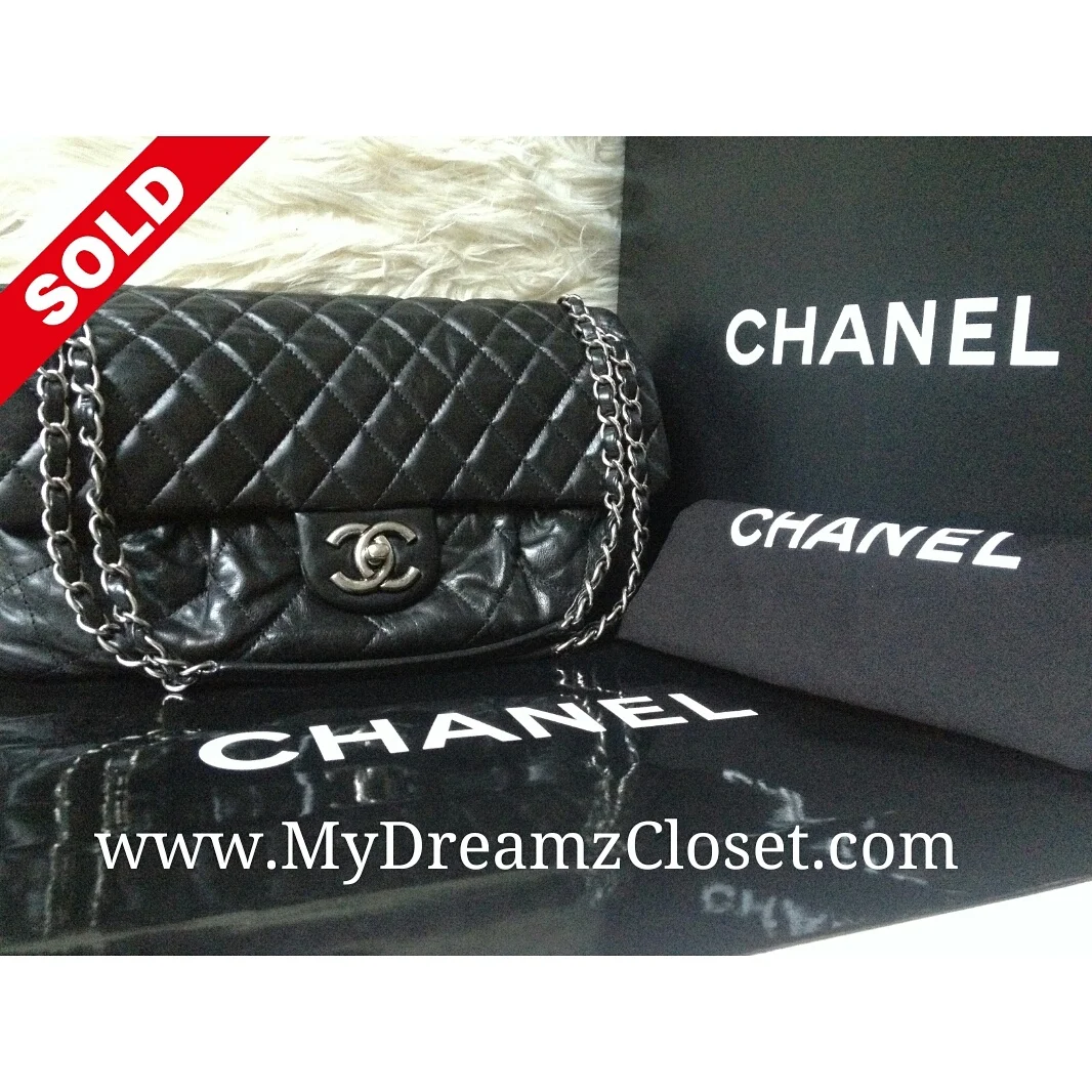 Chanel Black Lambskin Flap