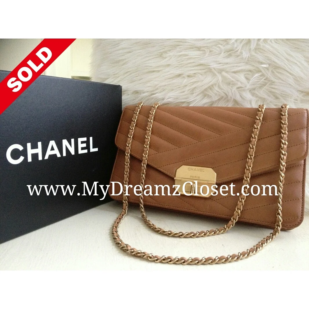 Chanel Brown Lambskin Flap