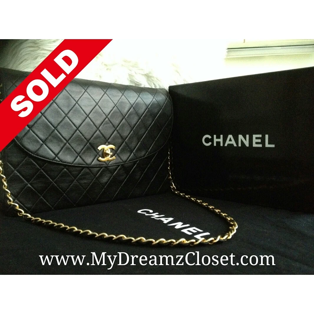 Chanel Black Lambskin Flap
