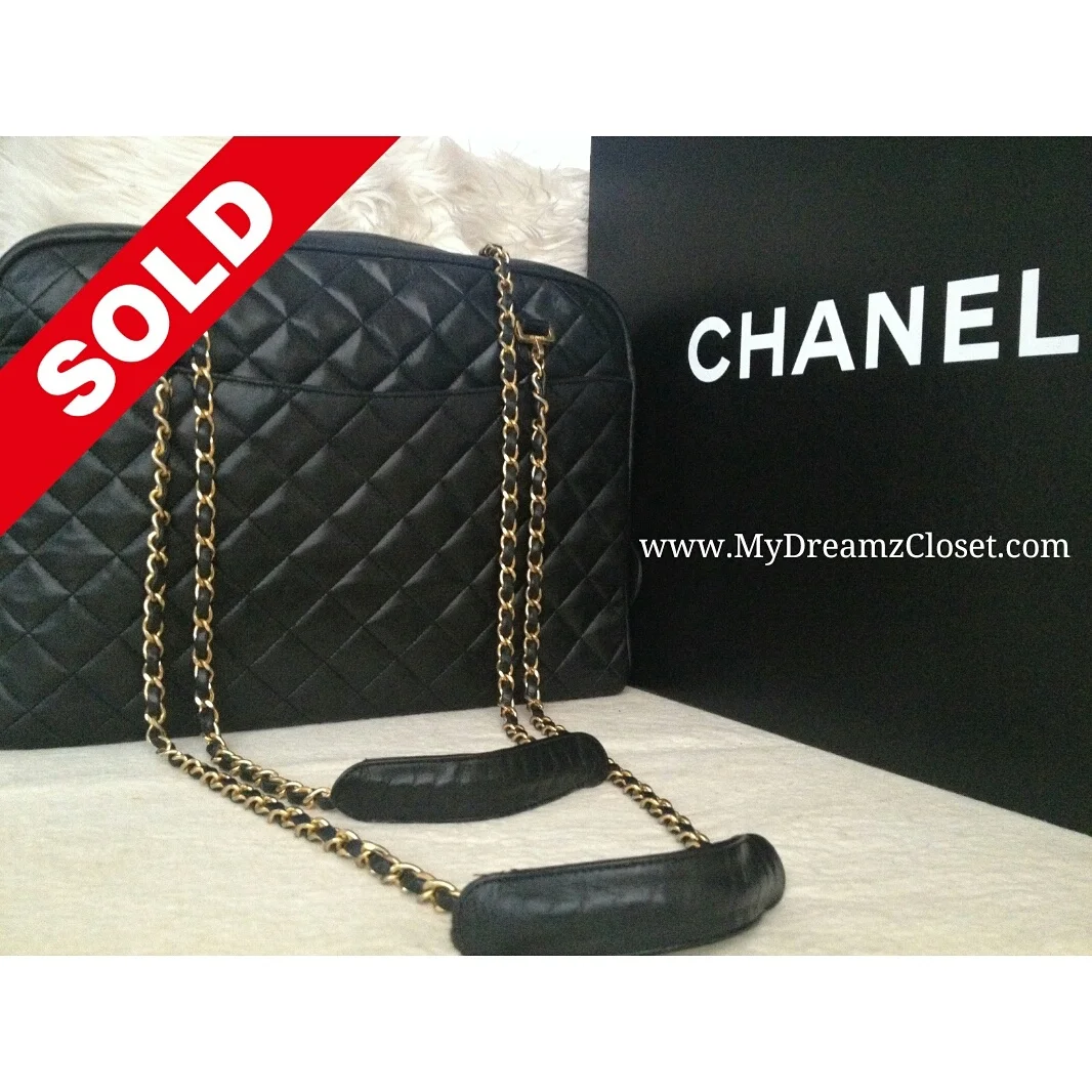 Chanel Black Lambskin Tote