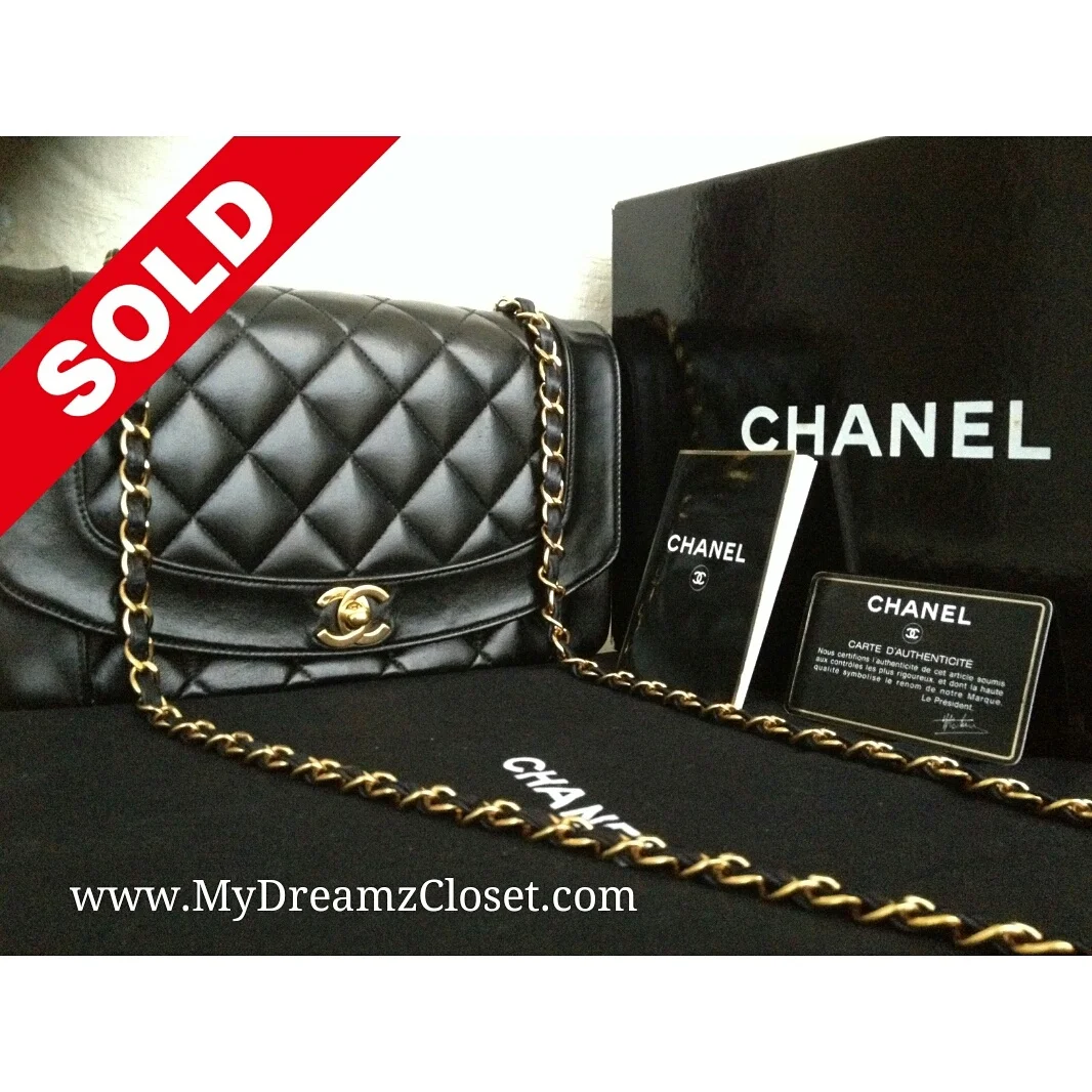 Chanel Black Lambskin Flap