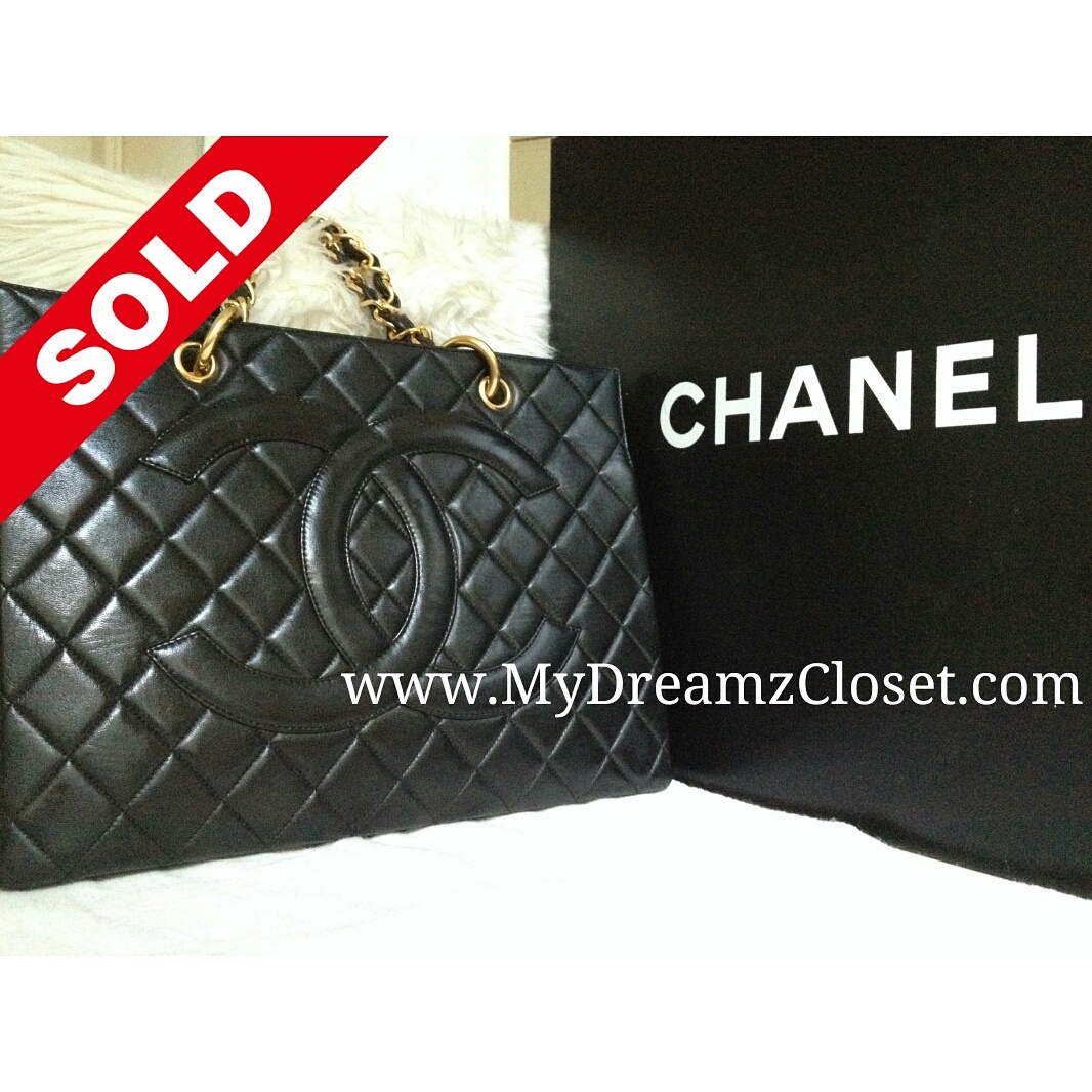 Chanel Black Lambskin Tote