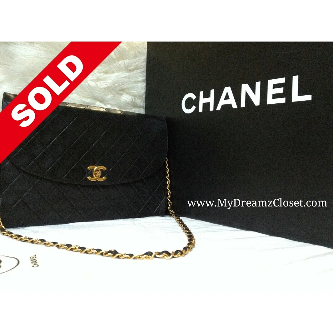 Chanel Black Lambskin Flap