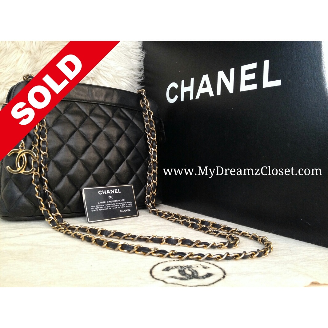 Chanel Black Lambskin Tote