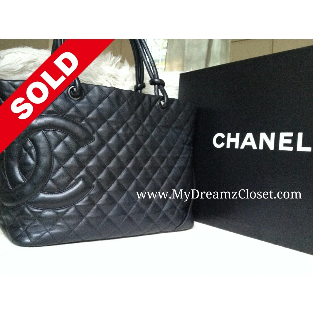 Chanel Black Lambskin Tote
