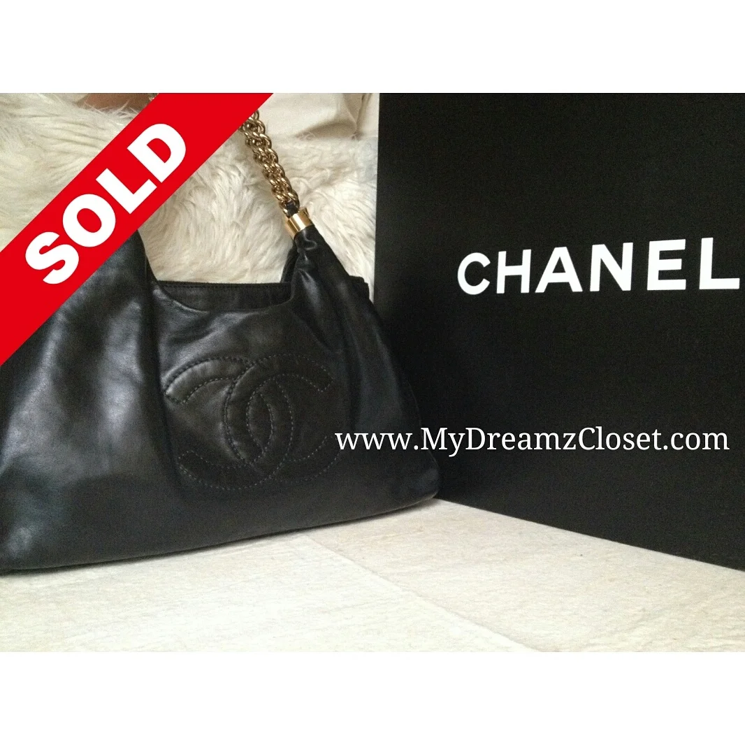 Chanel Black Lambskin Tote