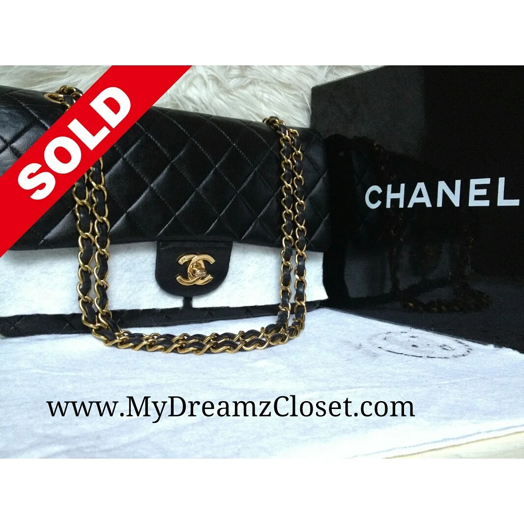 Chanel Black Lambskin Flap