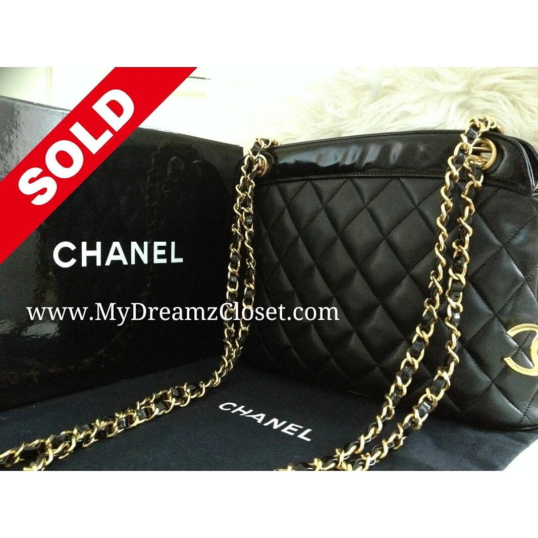 Chanel Black Lambskin Tote