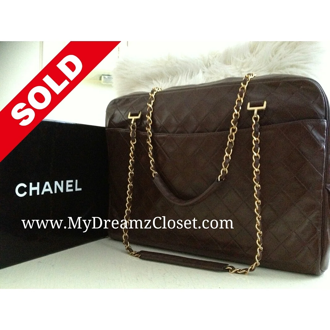 Chanel Brown Lambskin Flap