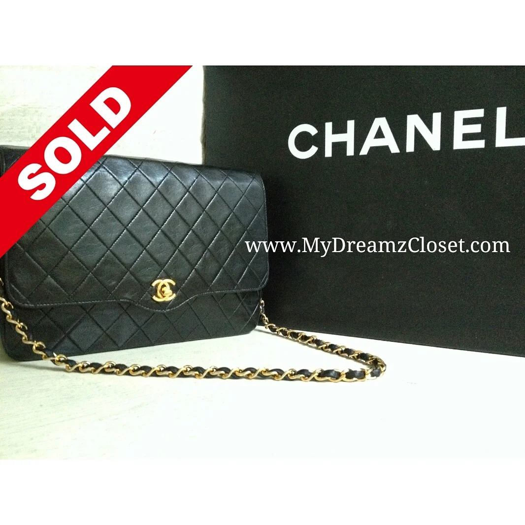 Chanel Black Lambskin Flap