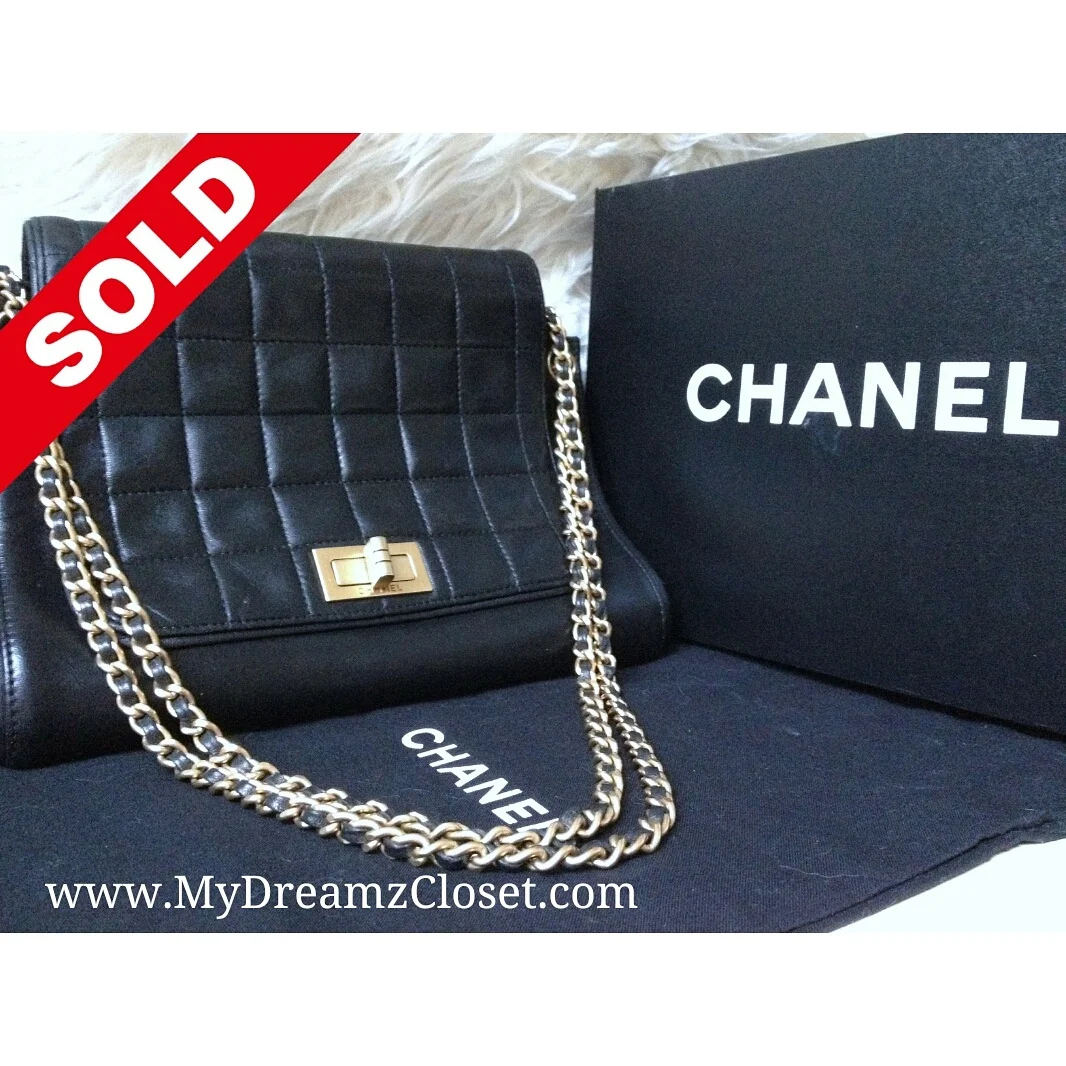 Chanel Black Lambskin Flap