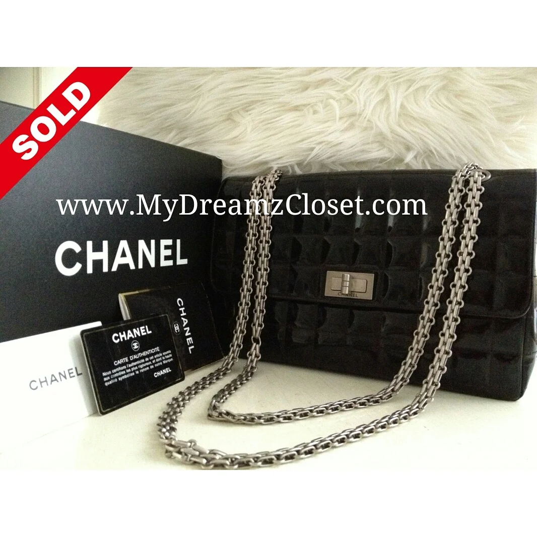 Chanel Black Patent Flap