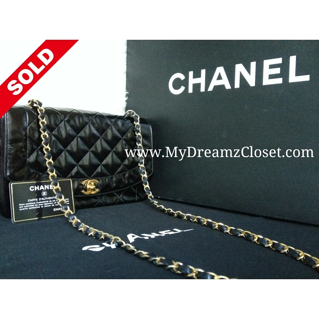 Chanel Black Patent Flap