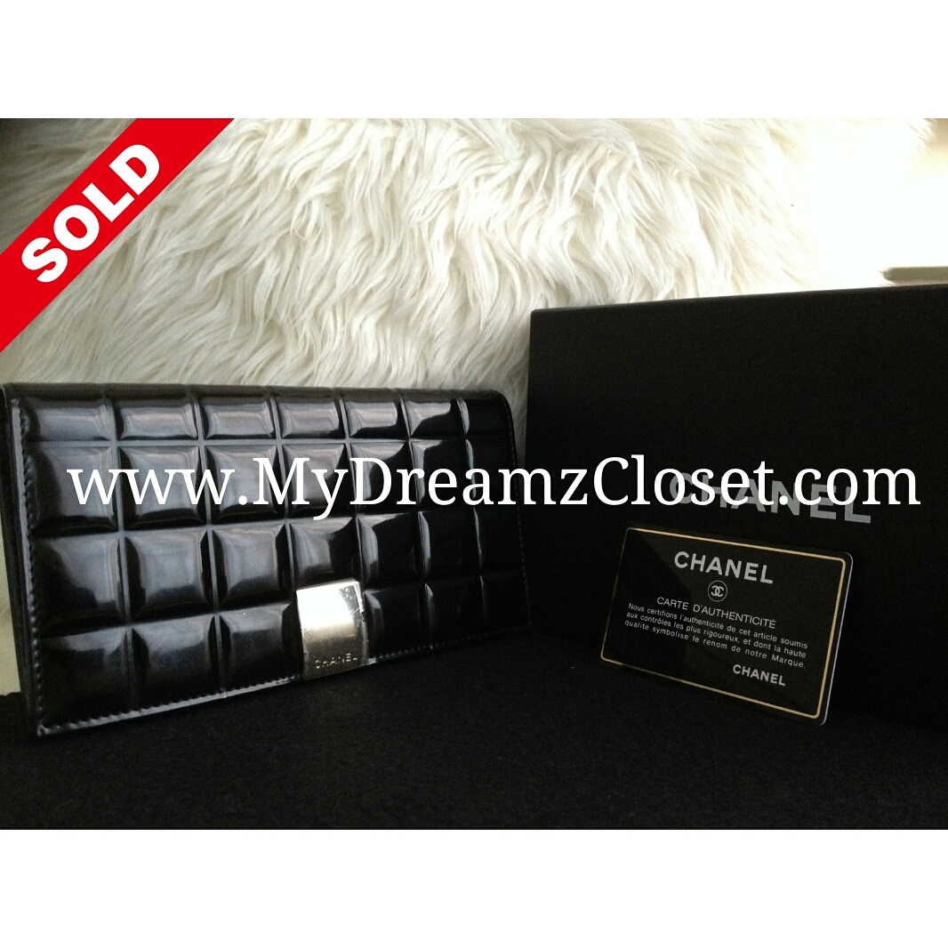 Chanel Black Patent Wallet