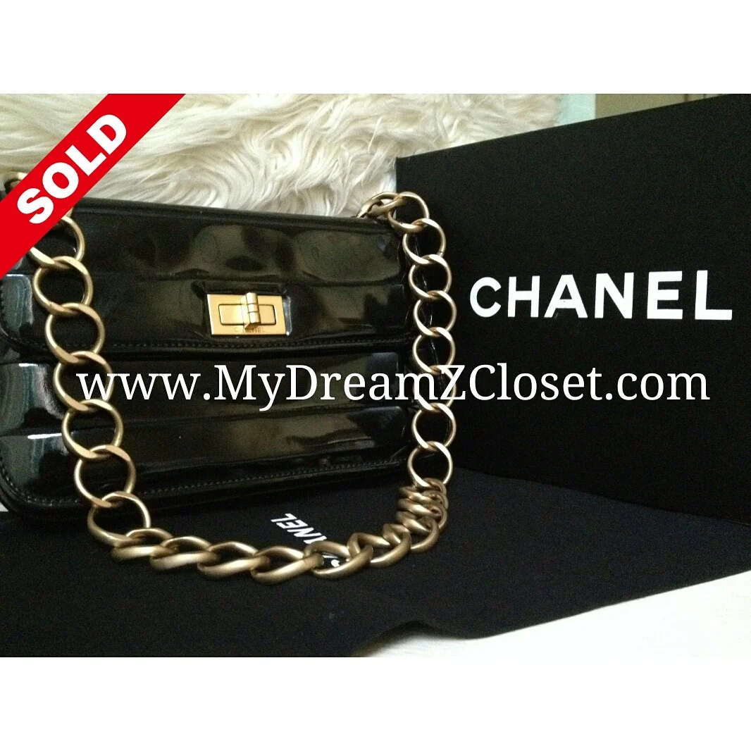 Chanel Black Patent Flap