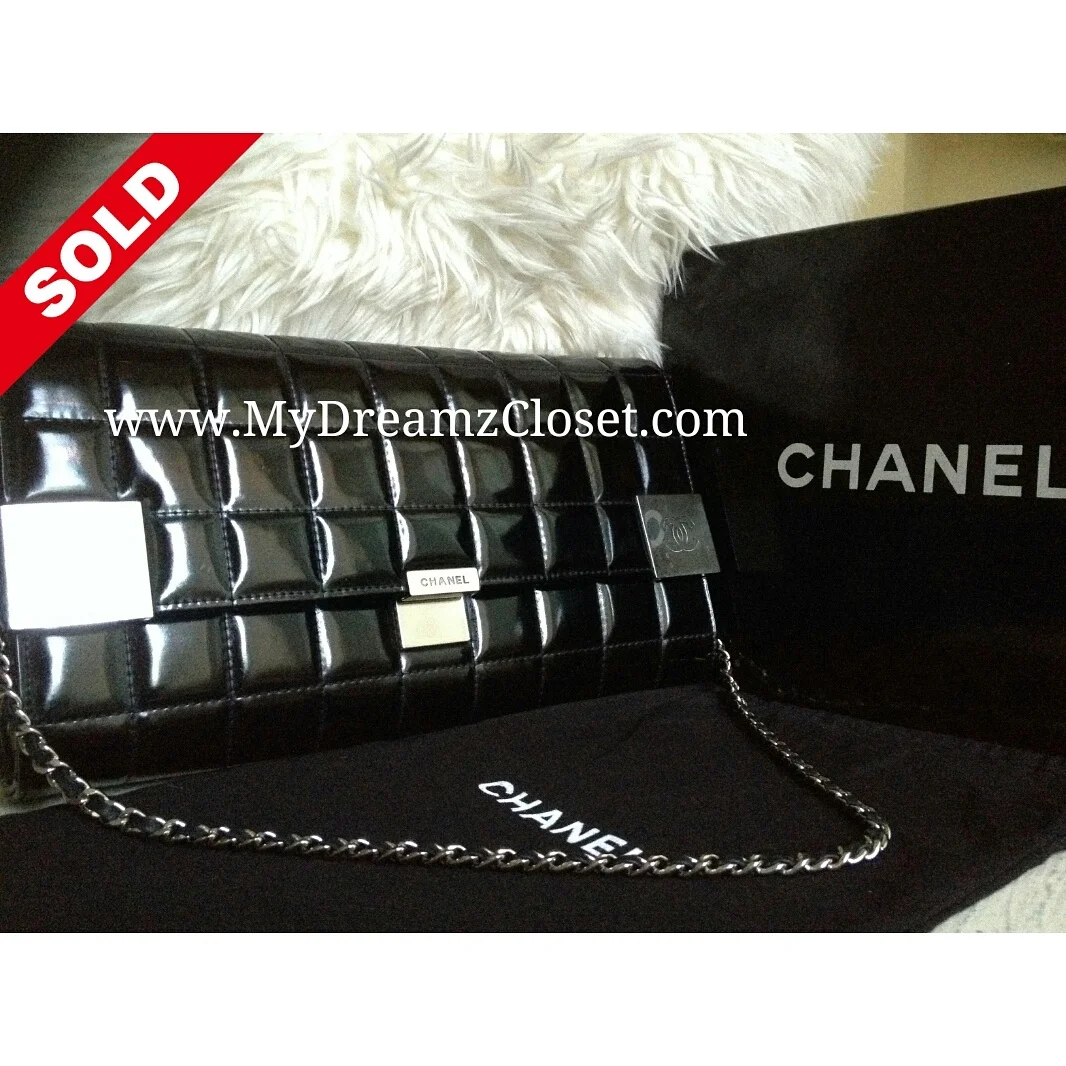 Chanel Black Patent WOC