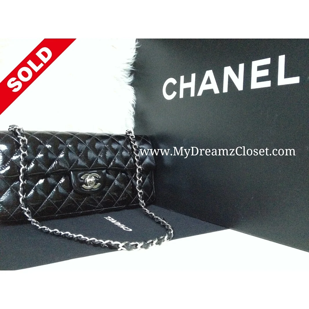 Chanel Black Patent Flap