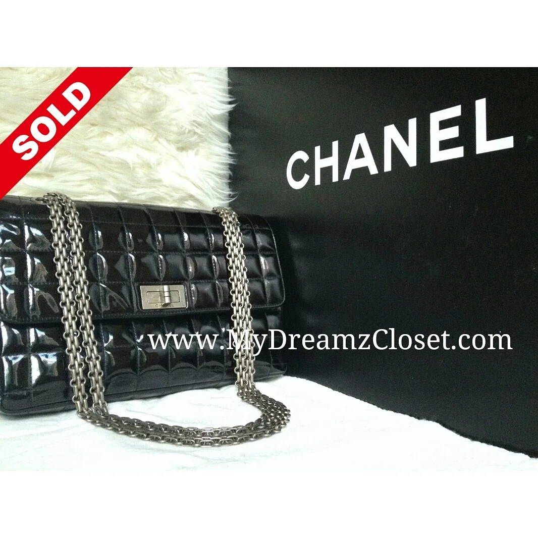 Chanel Black Patent Flap