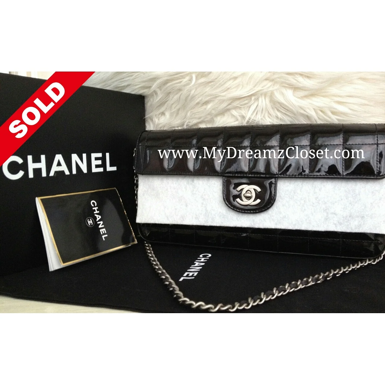 Chanel Black Patent Flap