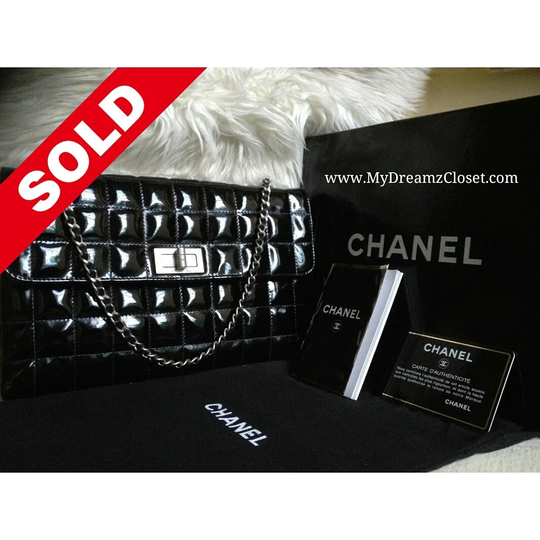 Chanel Black Patent Flap