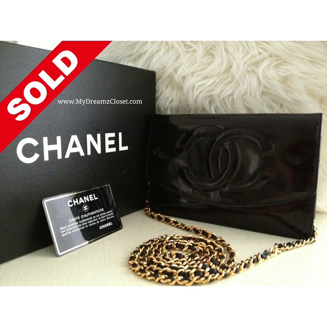 Chanel Black Patent WOC