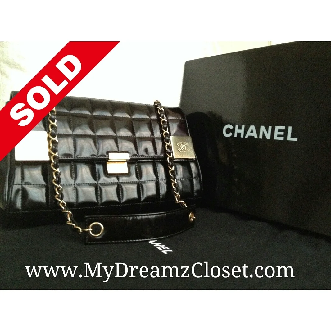 Chanel Black Patent WOC