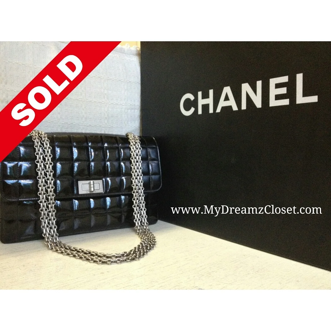 Chanel Black Patent Flap