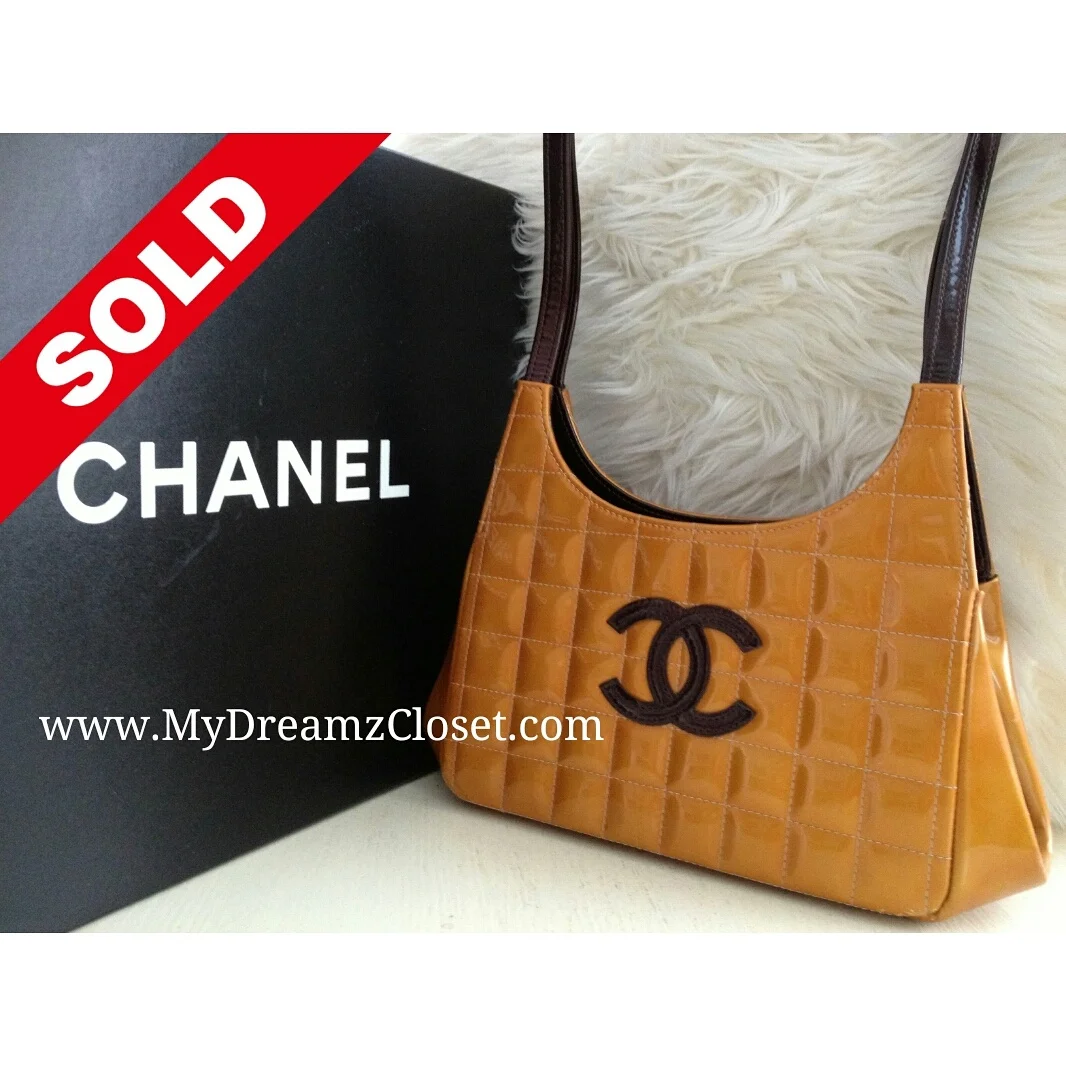 Chanel Brown  Patent Tote