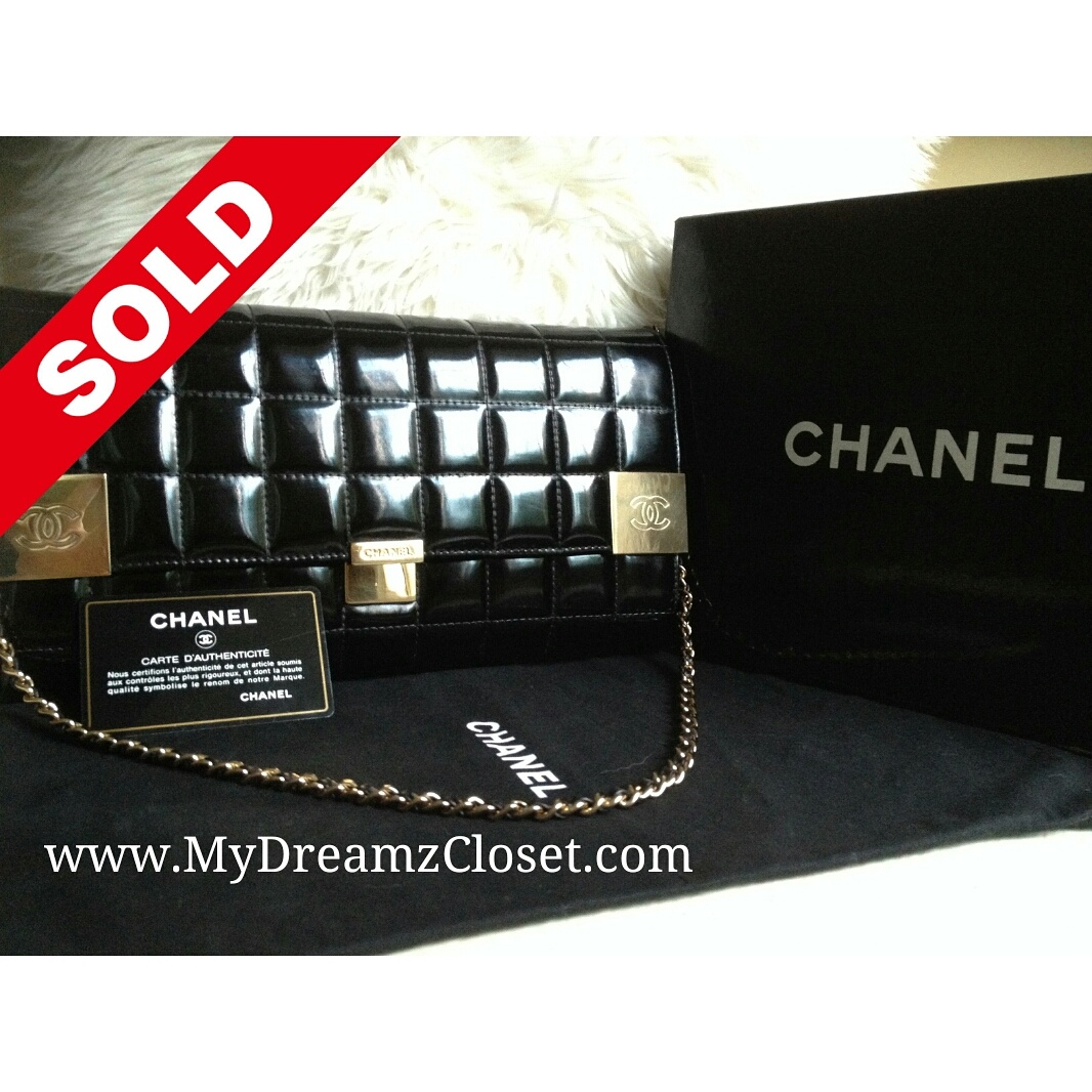 Chanel Black  Patent WOC