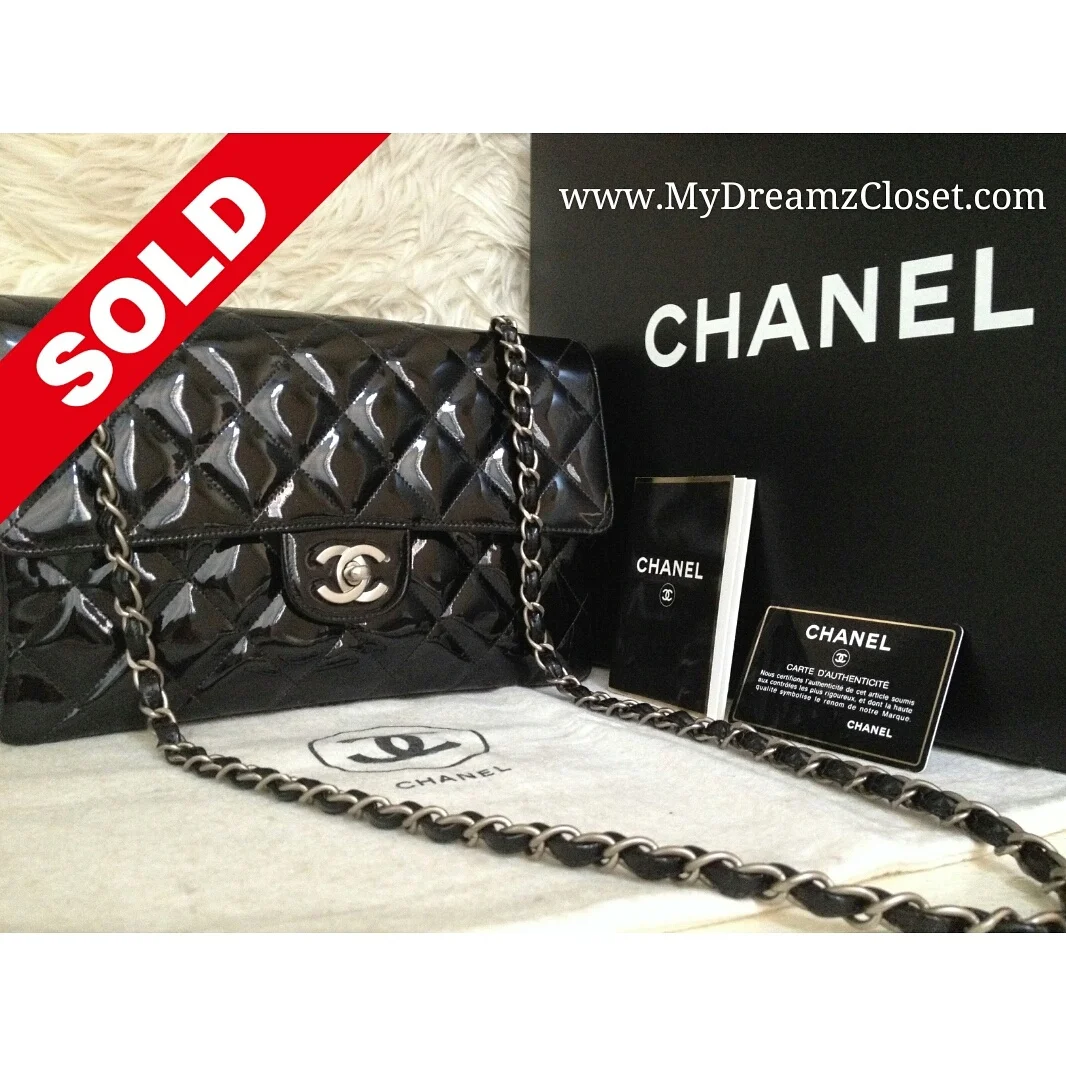 Chanel Black Patent Flap