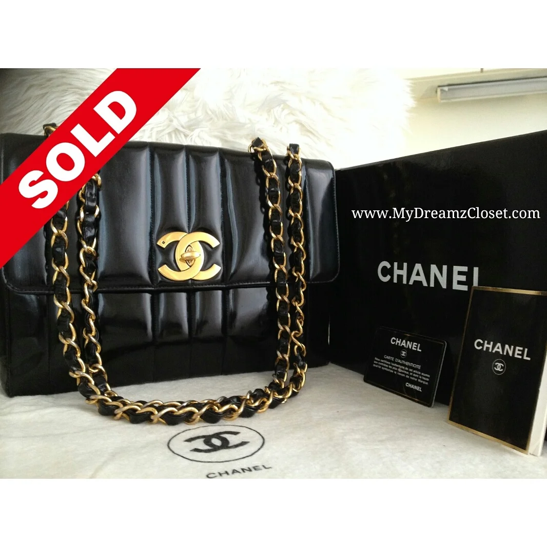 Chanel Black Patent Flap