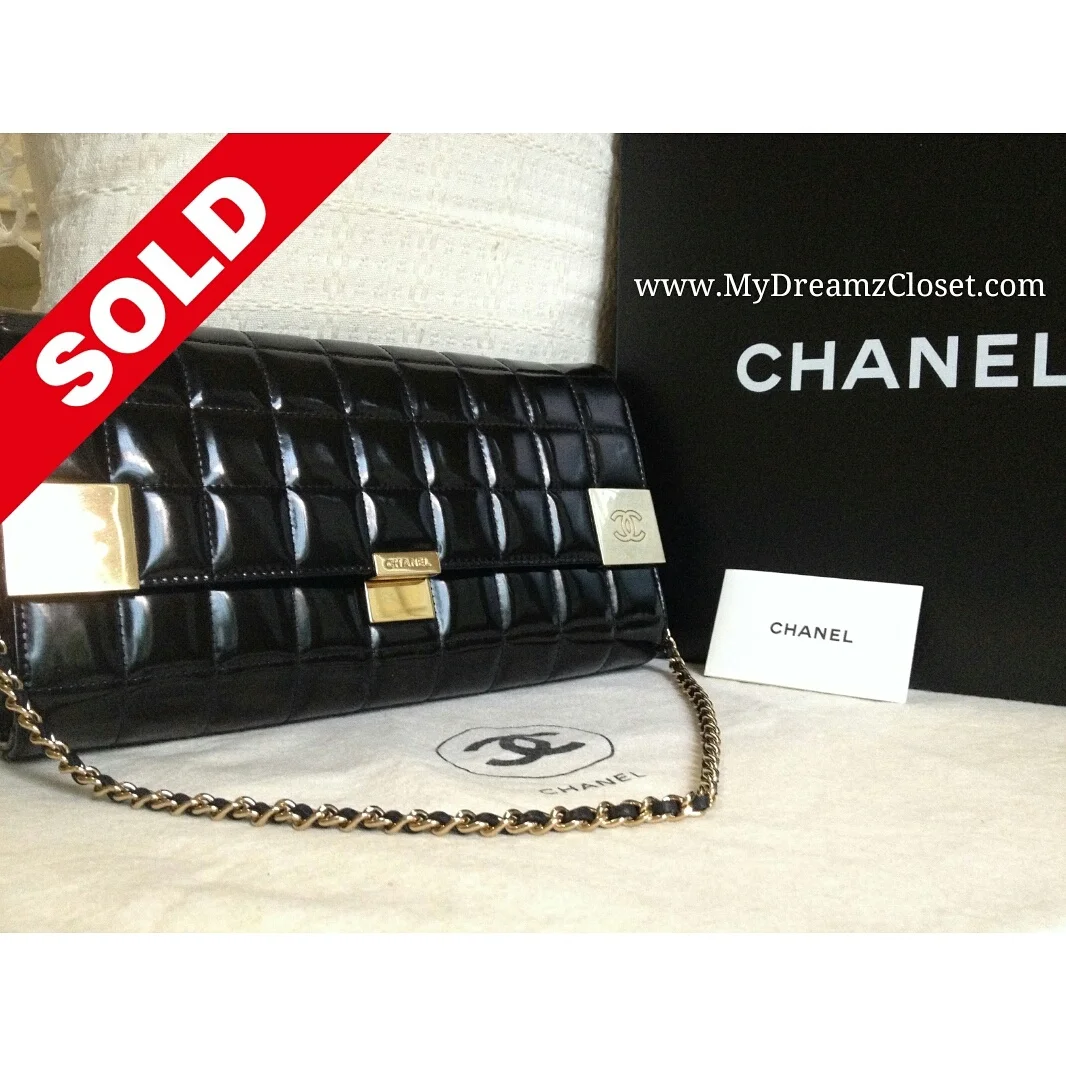 Chanel Black Patent WOC
