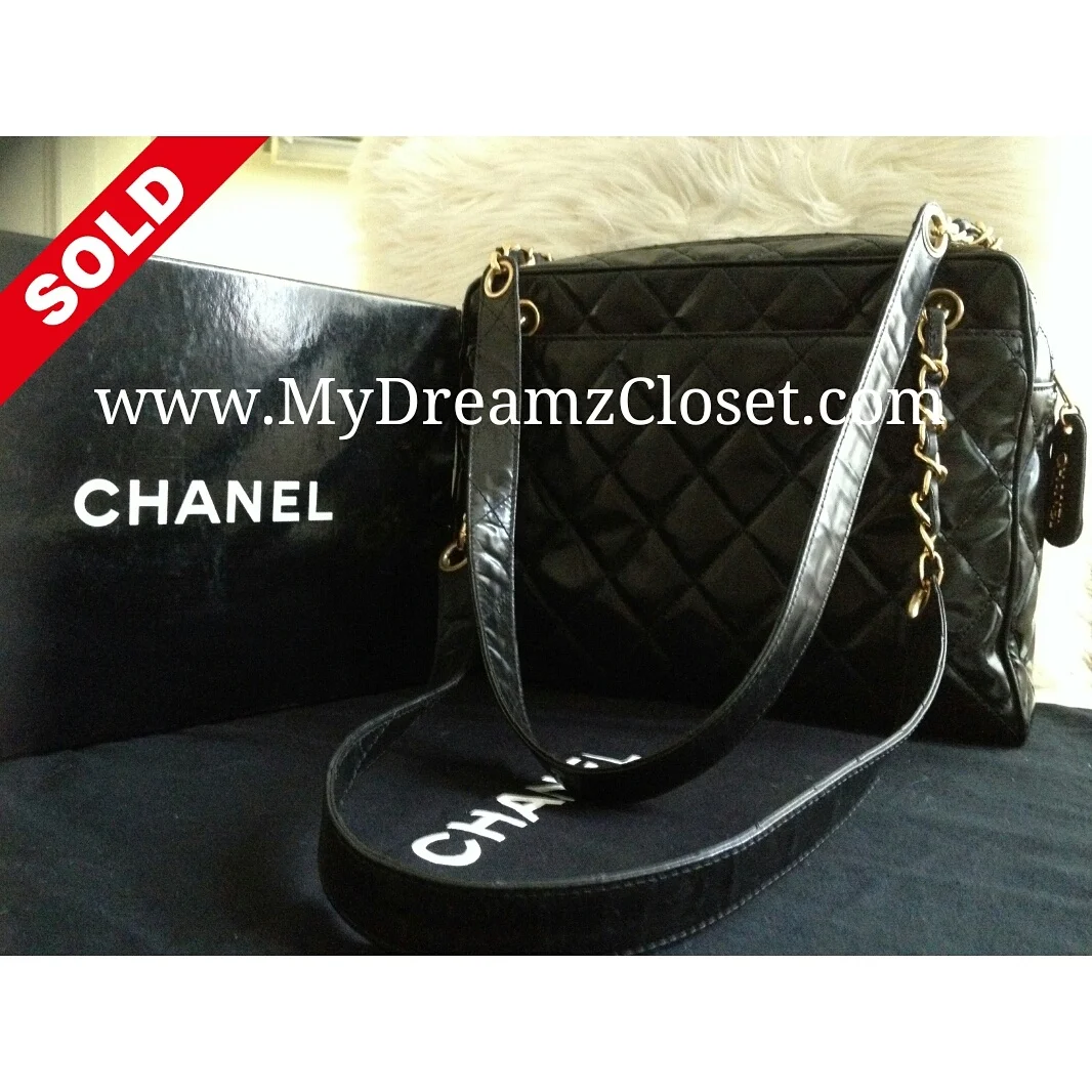 Chanel Black Lambskin Tote