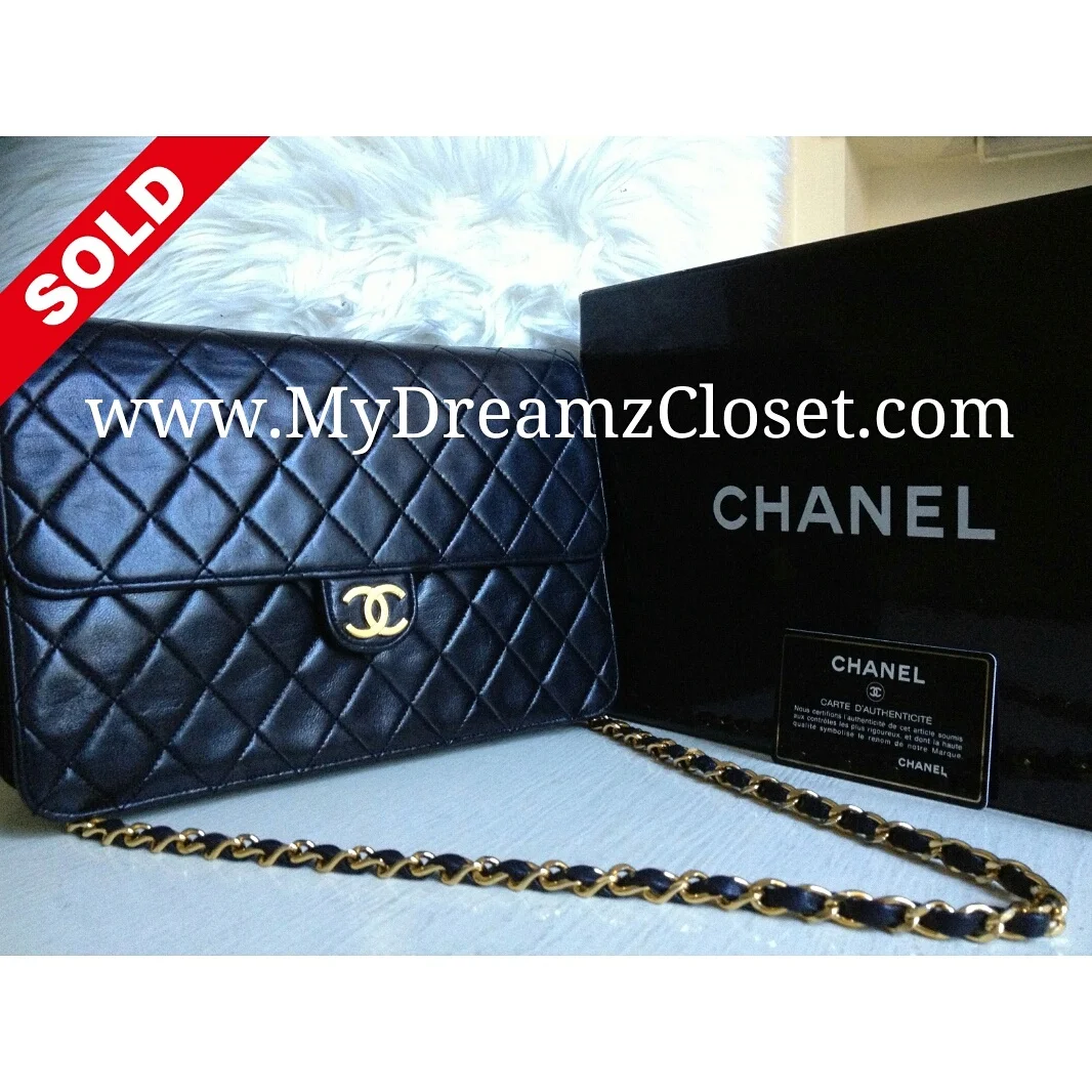 Chanel Black Lambskin Flap