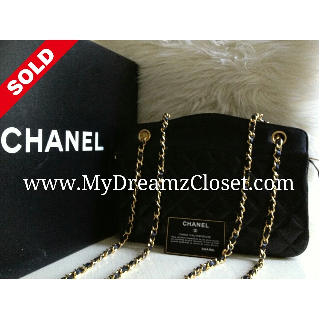 Chanel Black Lambskin Tote
