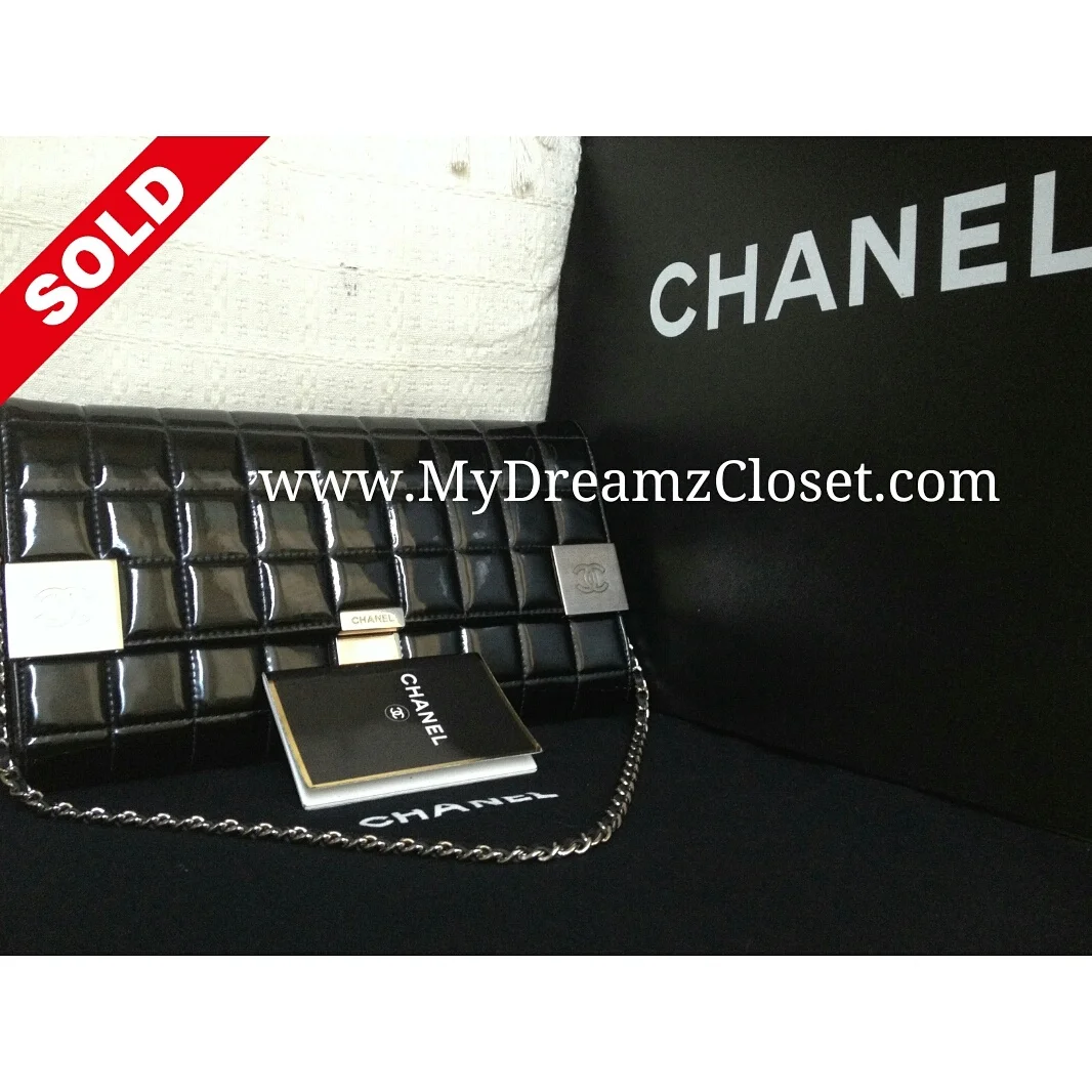 Chanel Black Patent WOC