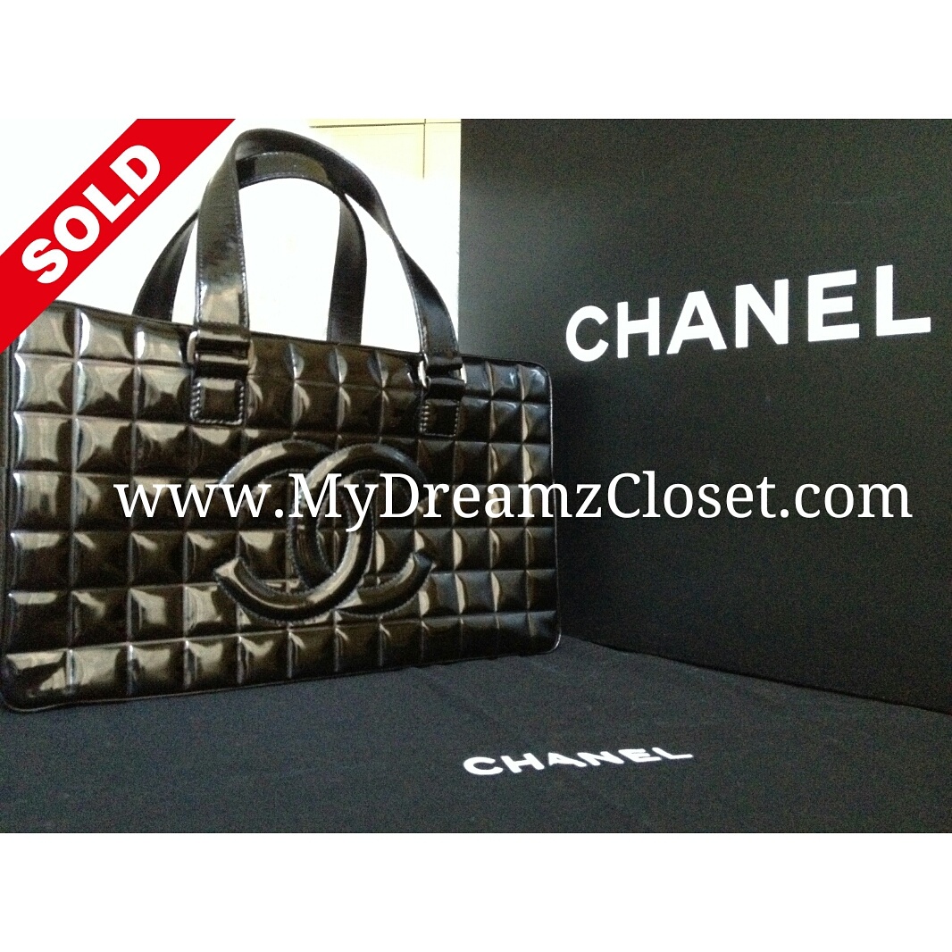 Chanel Black Patent Tote