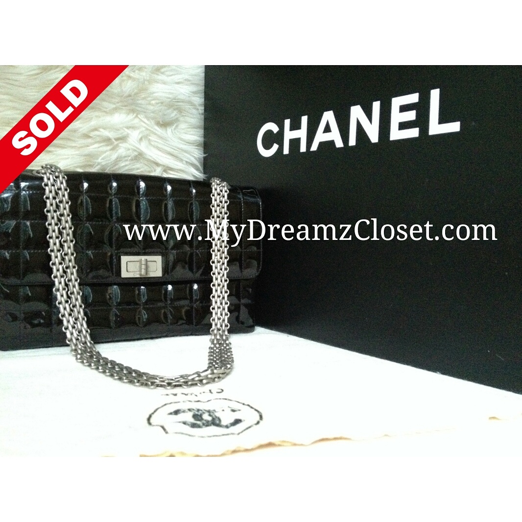 Chanel Black Patent Flap