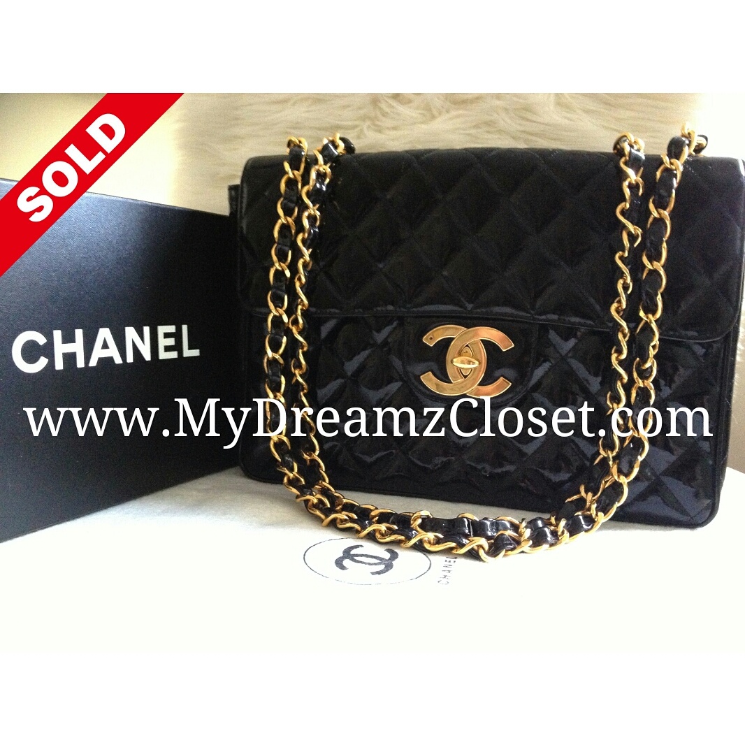 Chanel Black Patent Flap