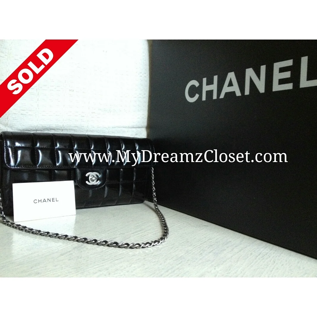 Chanel Black Patent Flap