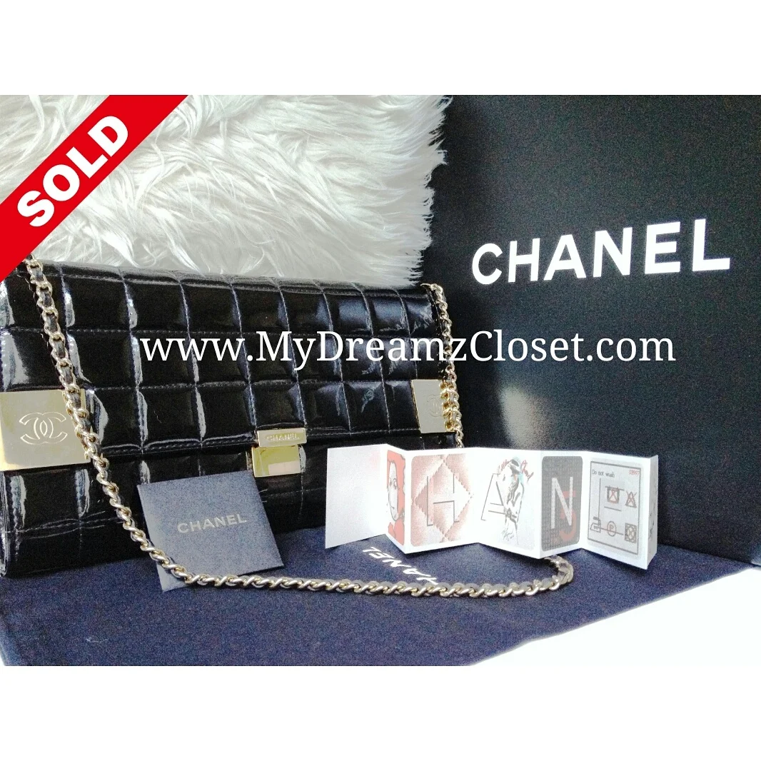Chanel Black Patent WOC