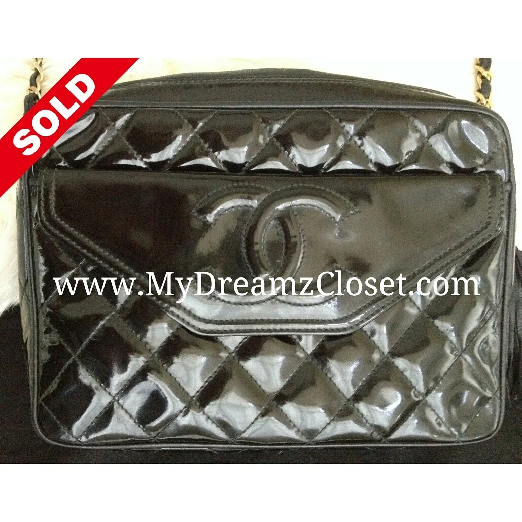 Chanel Black Patent Tote