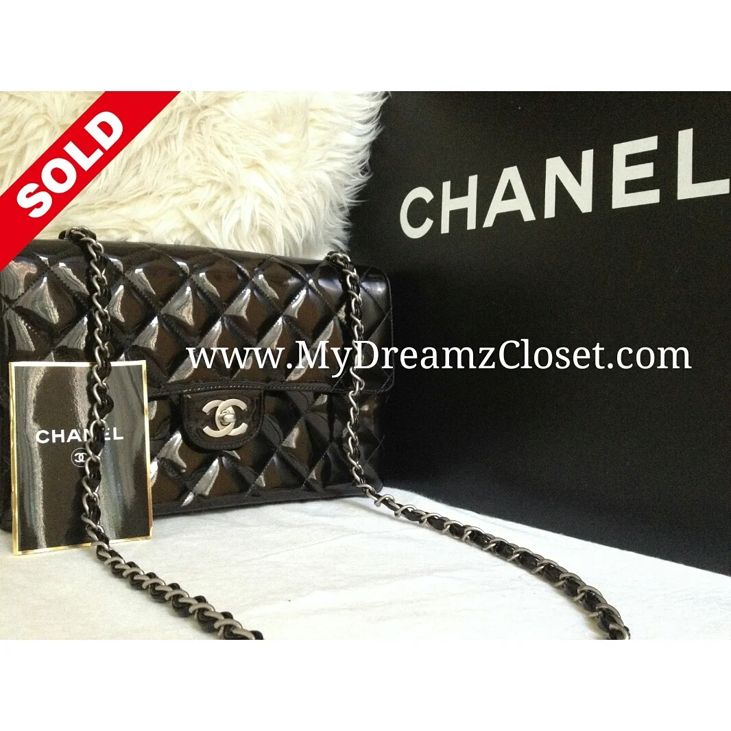 Chanel Black Patent Flap