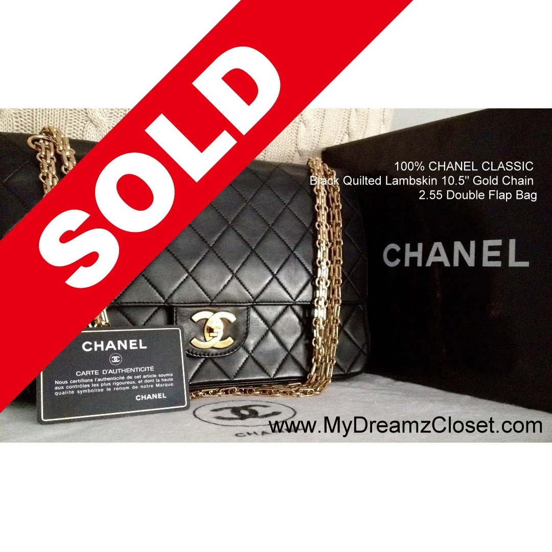 Chanel Black Lambskin Flap