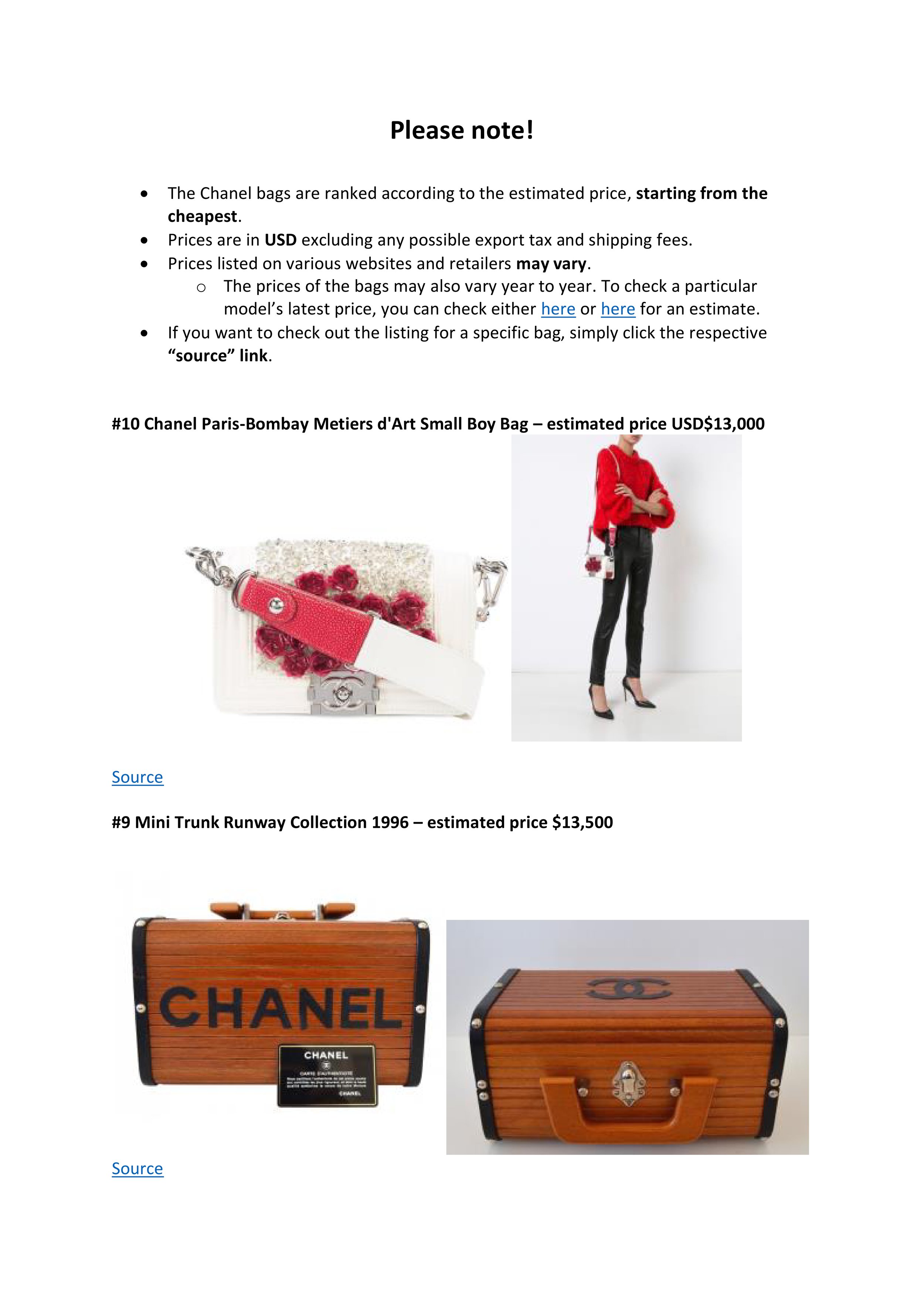 the most expensive chanel bag