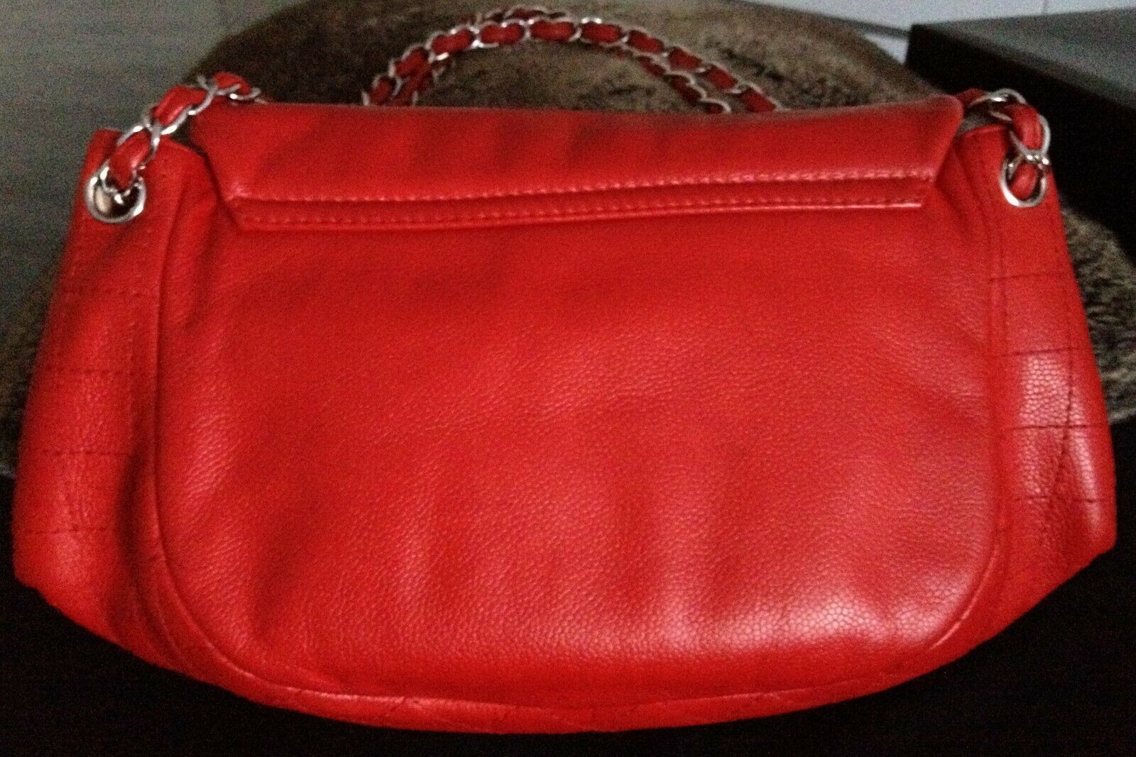 Chanel Caviar Quilted Medium French Riviera Red Flap  Debsluxurycloset
